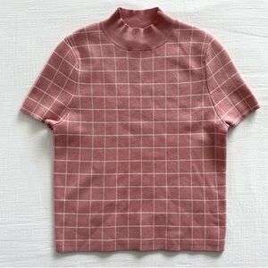 Anthropologie Maeve Dusty Pink Knit Top XS